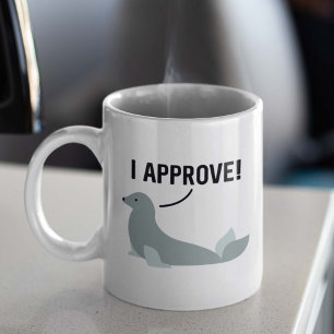 Caneca De Café Eu Aprovo