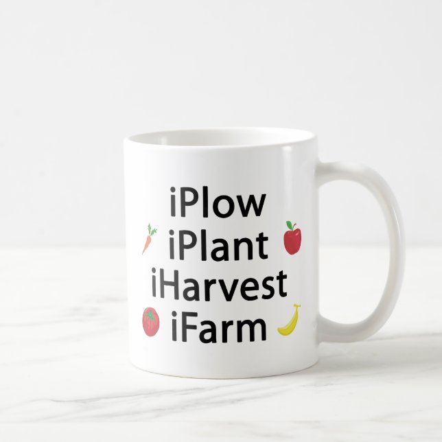 Caneca De Café Eu aro a fazenda da colheita da planta com frutas (Direita)