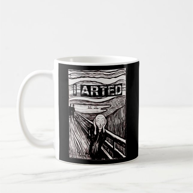 Caneca De Café Eu Arrumei Professores Pintando O Gritar (Esquerda)