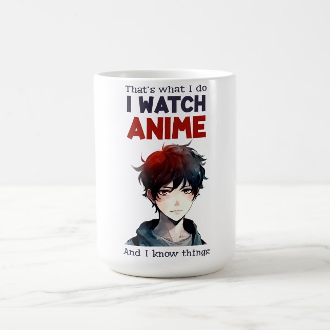 Caneca De Café eu assisto Anime (Centro)