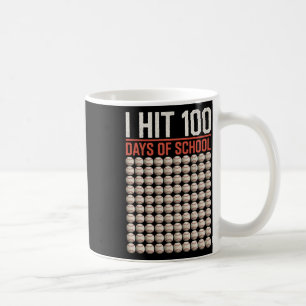 Caneca De Café Eu Atingi 100 Dias De Escola Engraçado Bysebyll 10