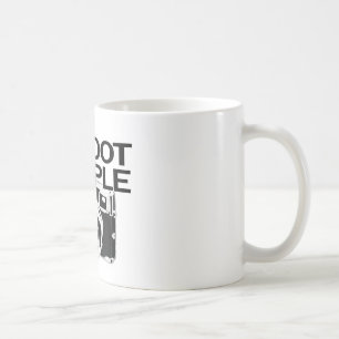 Caneca De Café Eu atiro em pessoas