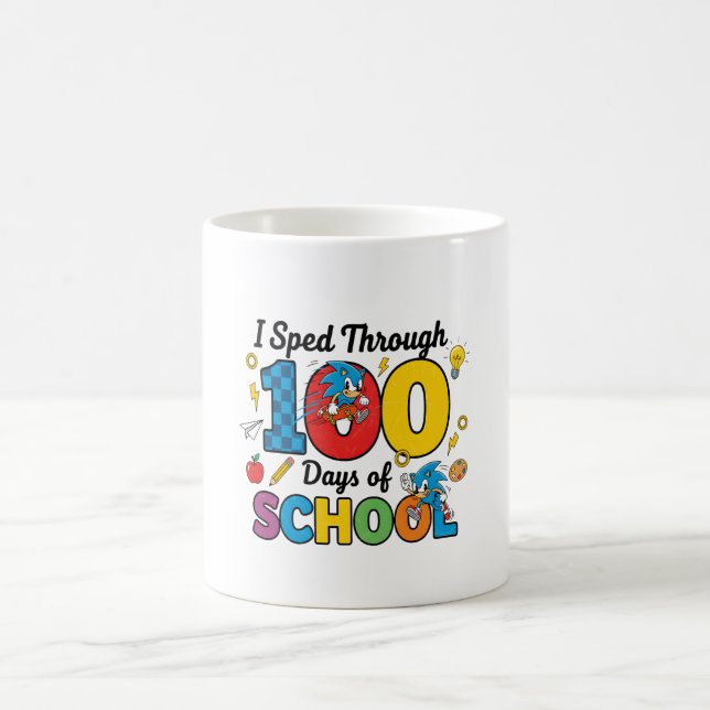 Caneca De Café Eu Atravessei 100 Dias de Escola Gamer  (Centro)