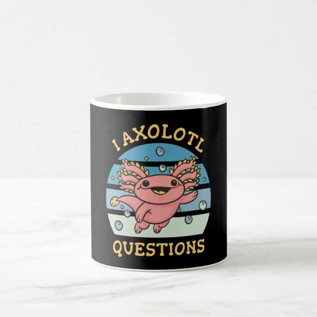 Caneca De Café Eu axolotl perguntas (Centro)