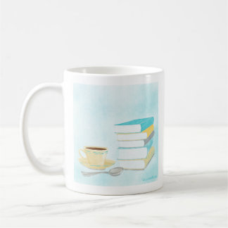 Caneca De Café Eu bebo café e leio livros Mug