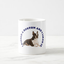 Caneca De Café Eu beijei um Boston Terrier