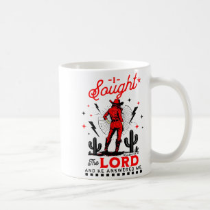 Caneca De Café Eu Busquei o Senhor e Ele Me Respondeu