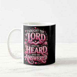 Caneca De Café Eu Busquei O Senhor E Ele Ouviu E Ele Respondeu