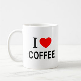 Caneca De Café Eu ❤️ CAFÉ Eu AMO CAFÉ Eu ADORO CAFÉ