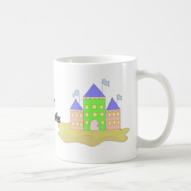 Caneca De Café Eu Cavo Castelos de Areia (Direita)