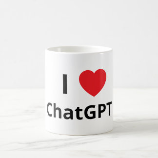 Caneca De Café Eu ❤️ ChatGPT