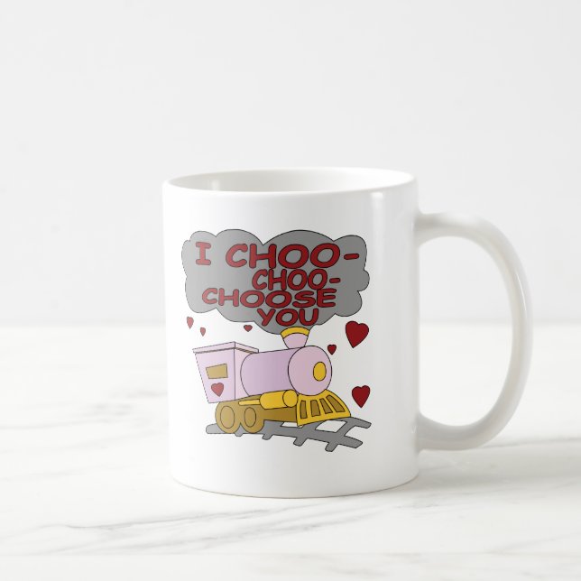Caneca De Café Eu Choo Choo escolho-o (Direita)
