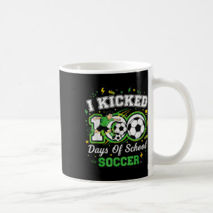 Caneca De Café Eu Chutei 100 Dias De Escolares De Futebol 100º Di