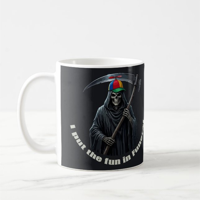 Caneca De Café Eu Coloco a Diversão no Funeral (Esquerda)
