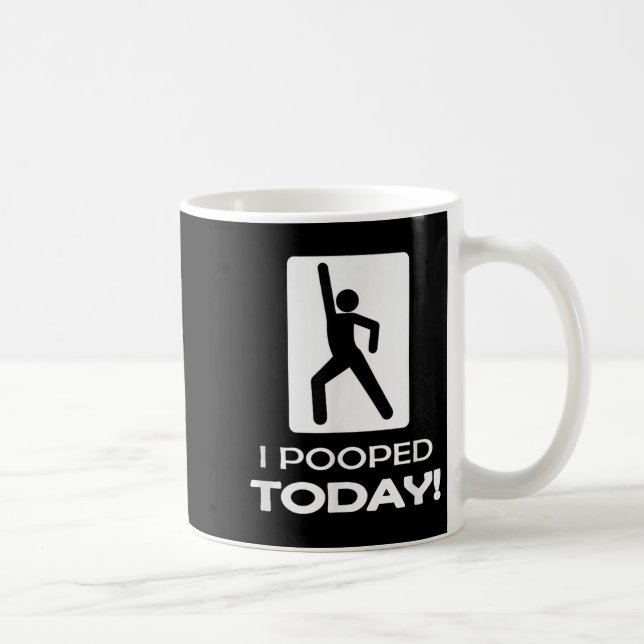 Caneca De Café Eu Coloquei Camisetas Hoje - Engraçada Loja De Hum (Direita)