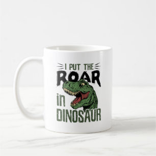 Caneca De Café Eu coloquei o carro no dinossauro Engraçado Dino