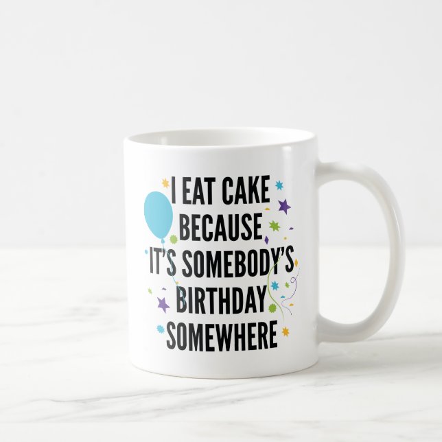 Caneca De Café Eu Comi Bolo (Direita)
