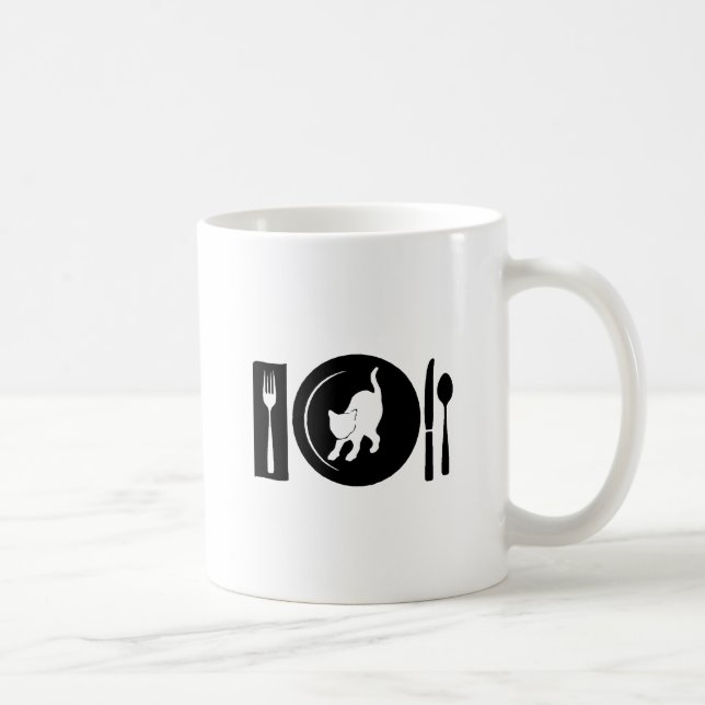 Caneca De Café Eu como ... (Direita)