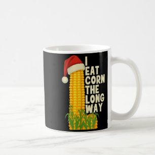 Caneca De Café Eu Como Milho Da Maneira Longa Natal Engraçado