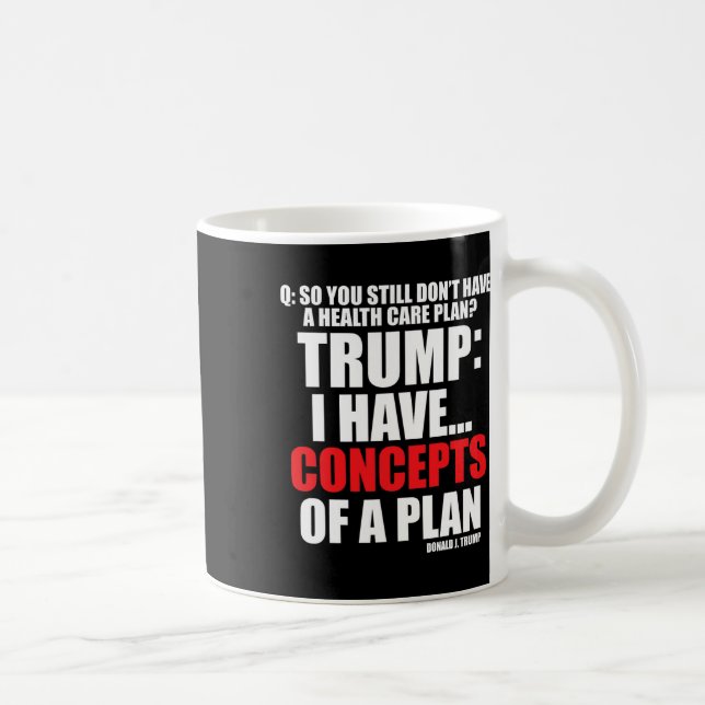 Caneca De Café Eu... Conceitos Do Plano De Votação Trump 2024 (Direita)