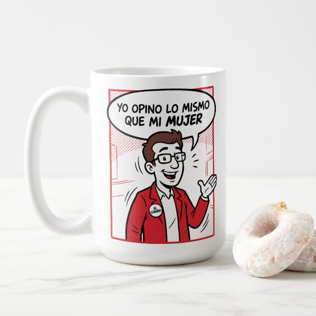 Caneca De Café Eu concordo (Com Donut)