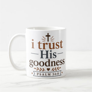 Caneca De Café Eu Confio na Sua Bondade Tipografia Cristã Moderna