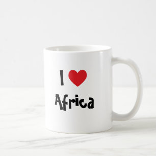 Caneca De Café Eu coração a África