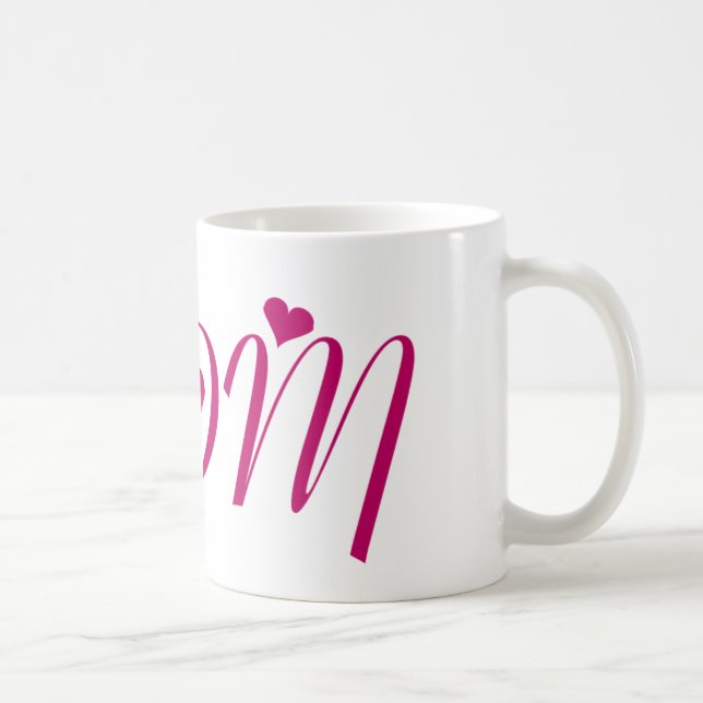 Caneca De Café Eu coração a mãe! (Direita)