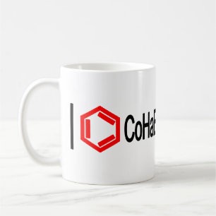 Caneca De Café Eu coração química