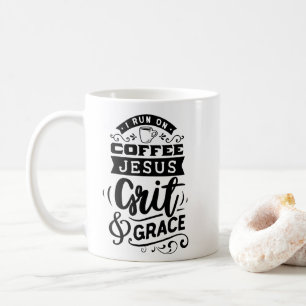 Caneca De Café Eu Corro No Café Christian Quote Coffee Mug 