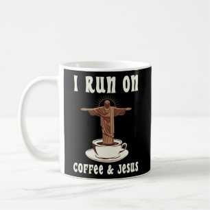 Caneca De Café Eu corro no café e em Jesus