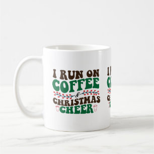 Caneca De Café Eu Corro No Café E No Natal Cheer Xmas