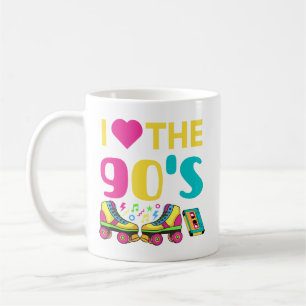 Caneca De Café Eu Corto Os 90 S, vintage retro 90 roupas