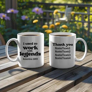 Caneca De Café Eu Costumava Trabalhar com Lendas Piada de Aposent
