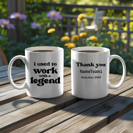 Caneca De Café Eu Costumava Trabalhar Com Uma Lenda Aposentadoria