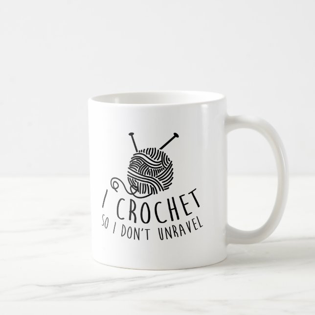 Caneca De Café Eu Crochet assim que eu não unravel (Direita)