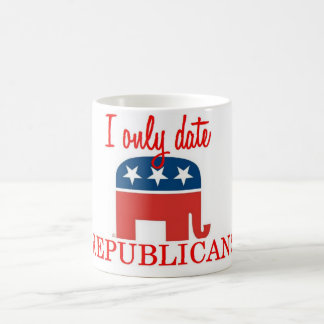 Caneca De Café Eu dato somente republicanos copo de café