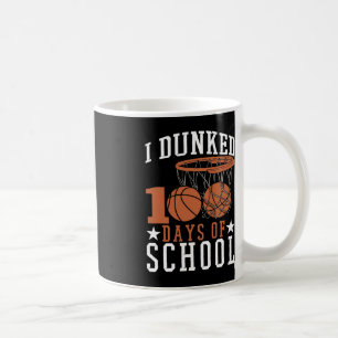 Caneca De Café Eu Dava 100 Dias De Basketba De Jardim De Infância
