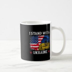 Caneca De Café Eu Defendo A Ucrânia A Apoiar A Ucrânia Fla Ucrani