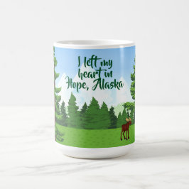 Caneca De Café Eu deixei meu coração na esperança - 15 onças.