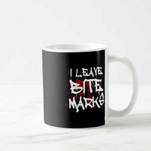 Caneca De Café Eu Deixo Bite Marks Divertido Halloween Vampiro Sa