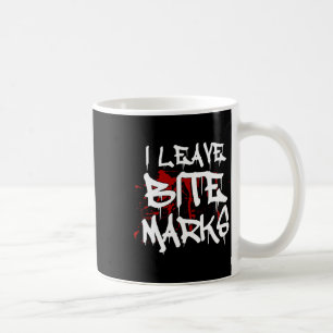 Caneca De Café Eu Deixo Bite Marks Divertido Halloween Vampiro Sa