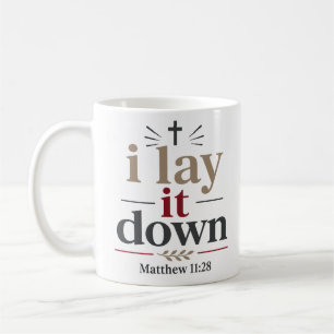 Caneca De Café Eu Deixo Inspirando Citação Bíblica Verdadeira