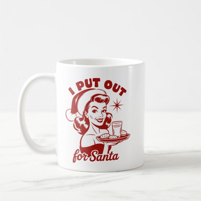 Caneca De Café Eu Deixo Presente Para o Papai Noel Natal Snarky S (Esquerda)