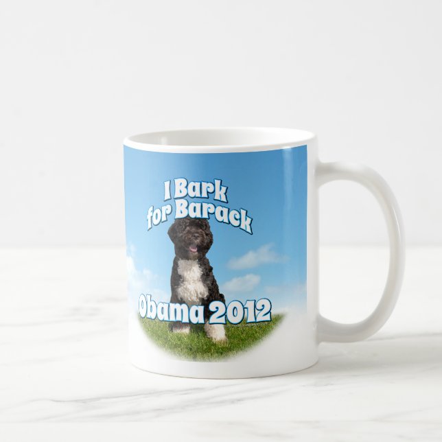 Caneca De Café Eu descasco para Barack, BO o primeiro cão Obama (Direita)