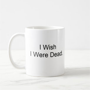 Caneca De Café Eu desejo que eu estava inoperante