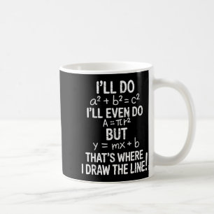 Caneca De Café Eu Desenho a Linha Engraçado Volta às Aulas Profes