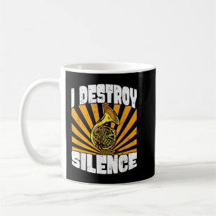 Caneca De Café Eu Destruo o Silêncio do jogador do cavalo francês