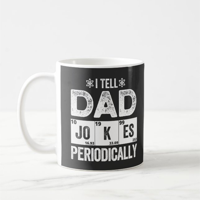 Caneca De Café Eu Digo Às Piadas Pais Periodicamente (Esquerda)