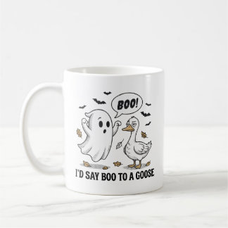 Caneca De Café Eu Diria Boo a um Ganso – Halloween Divertido